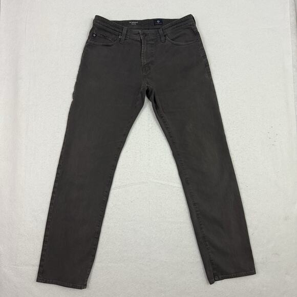 AG Adriano Goldschmied The Graduate Tailored Leg Pants Mens 33x32 Charcoal Gray - Picture 1 of 14